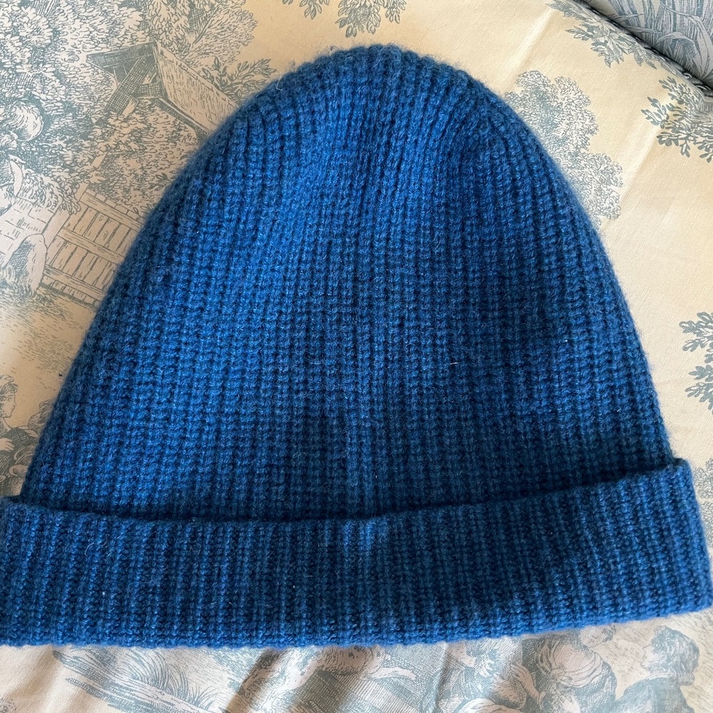 Billy Reid Teal Cashmere Beanie